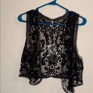 Lace vest/shawl